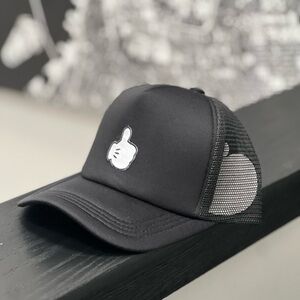 Iconic thumbs up Mickey hand black hat men women unisex Disney